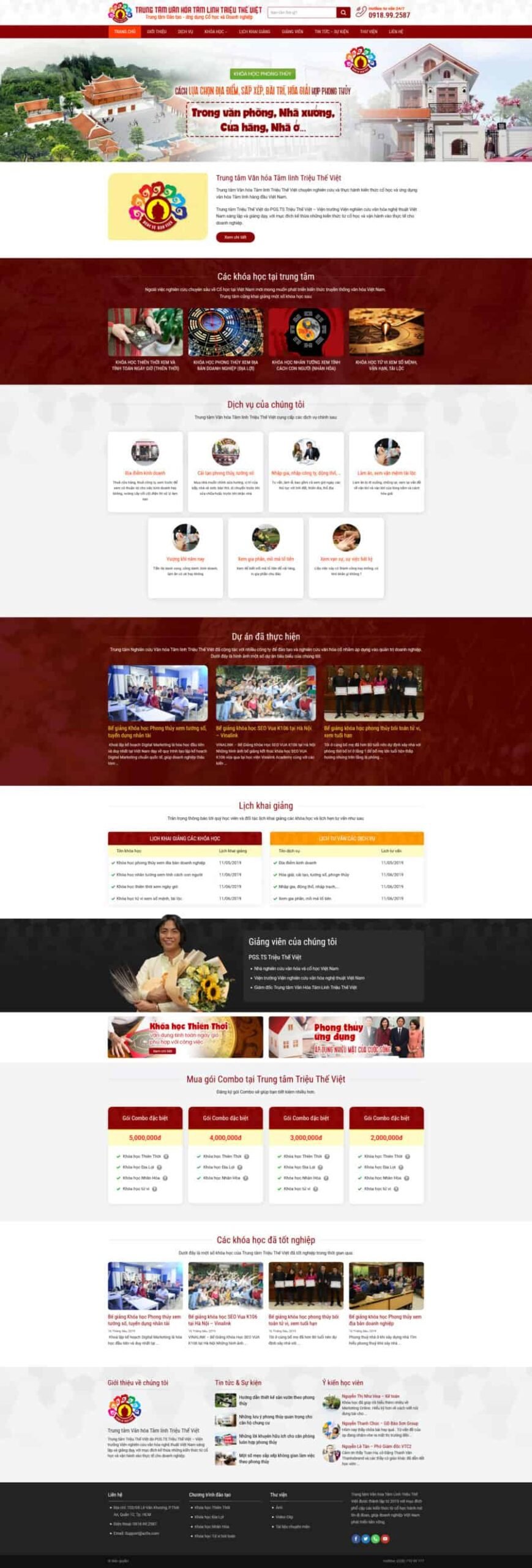 Theme wordpress dạy học phong thủy 3 Theme wordpress dạy học phong thủy