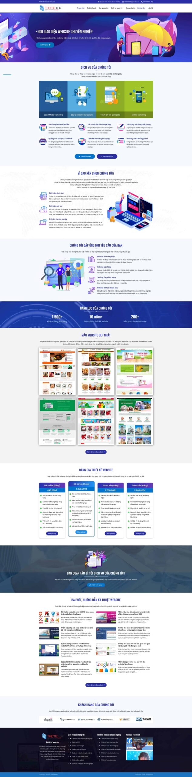 Theme wordpress công ty thiết kế web theo mẩu 3 Theme wordpress công ty thiết kế web theo mẩu